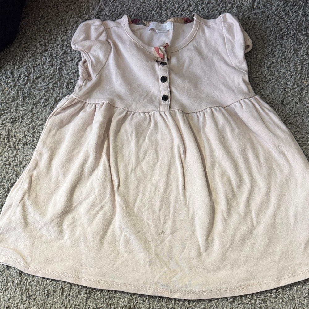 Burberry Children's Tan and Cream Top